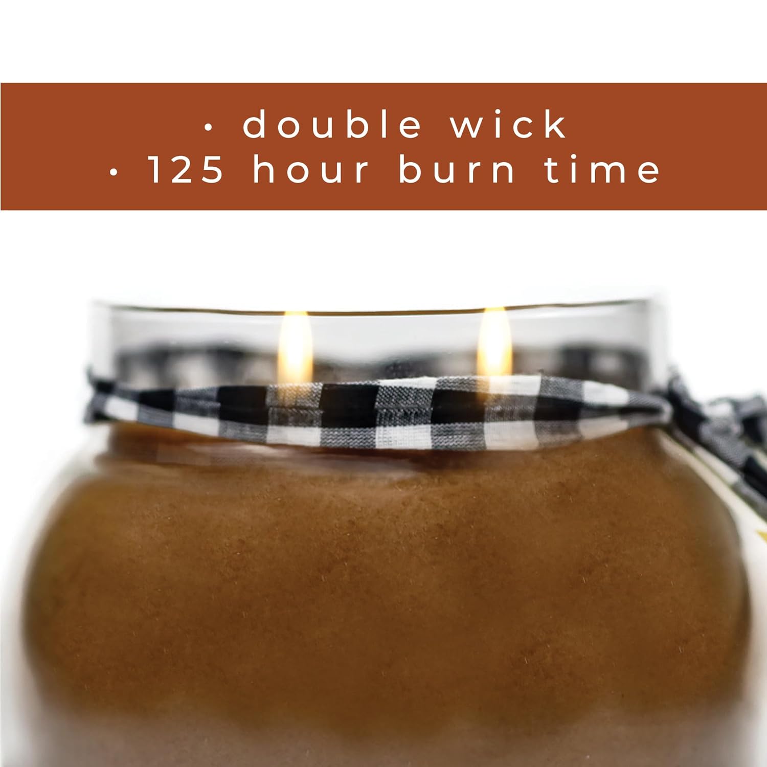 A Cheerful Giver - Pecan Pie Mama Scented Glass Jar Candle (22oz) with Lid & True to Life Fragrance Made in USA