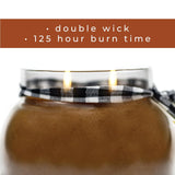 A Cheerful Giver - Pecan Pie Mama Scented Glass Jar Candle (22oz) with Lid & True to Life Fragrance Made in USA