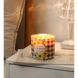 Sunflower Candle, Fall Candles, Sunflower Scented Candles Gift For Women, 3 Wicks Large Candle, 14 Oz