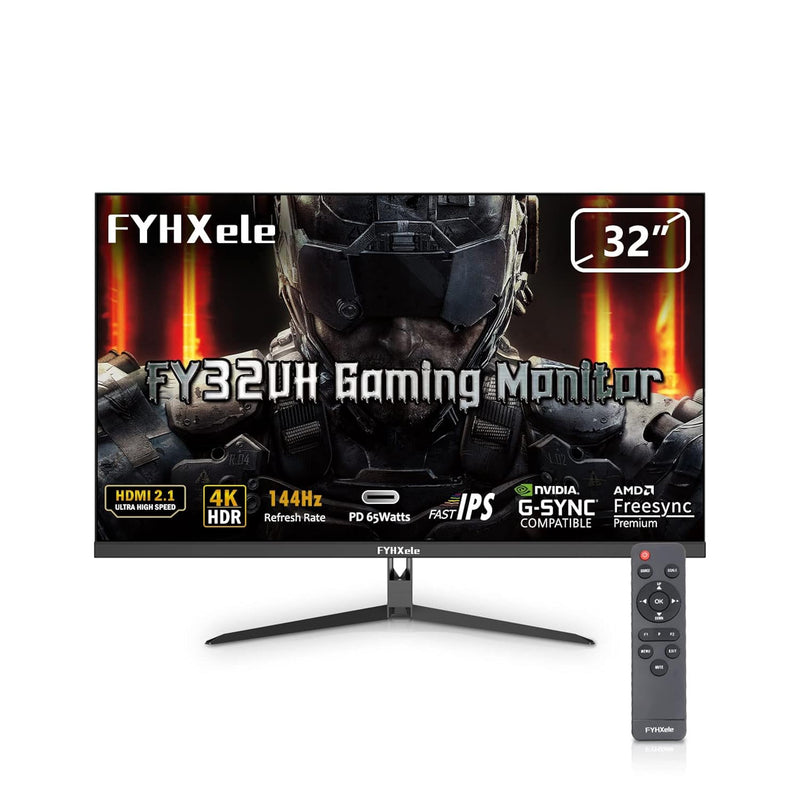 4K Gaming Monitor 144Hz 32Inch, Fast Uhd Ips Computer Monitor, 1Ms, Vesa Mount