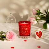 Holiday Valentine'S Day Scented Candle - 6Oz Soy Wax Candle Infused With Amber Spice Rose - Gift Box Packaged For Holiday Season Women Gift