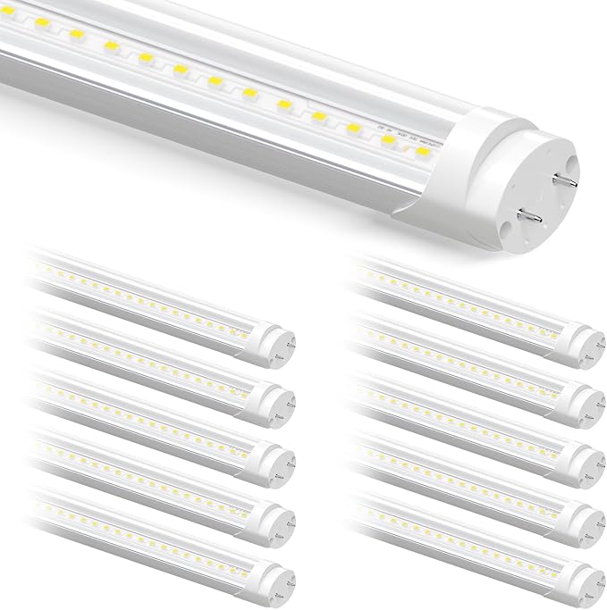 10 Pack 4FT T8 LED Bulbs 26W 3400LM 6000K Daylight Type A B Fluorescent Tube Replacement