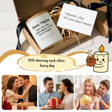 Gifts For Him Her Couple Valentine’S Day Date Night Soy Wax Candles, Romantic Date Night Gift For Girlfriend Boyfriend Wife Husband, Anniversary Birthday Couples Date Night Gift Valentine Candle