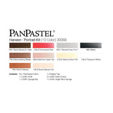 PanPastel Artist Pastels by GOLDEN, Haneen Portrait Set, 10 Color, Professional Artist Pastels, Unique Pan Format (cake-like)