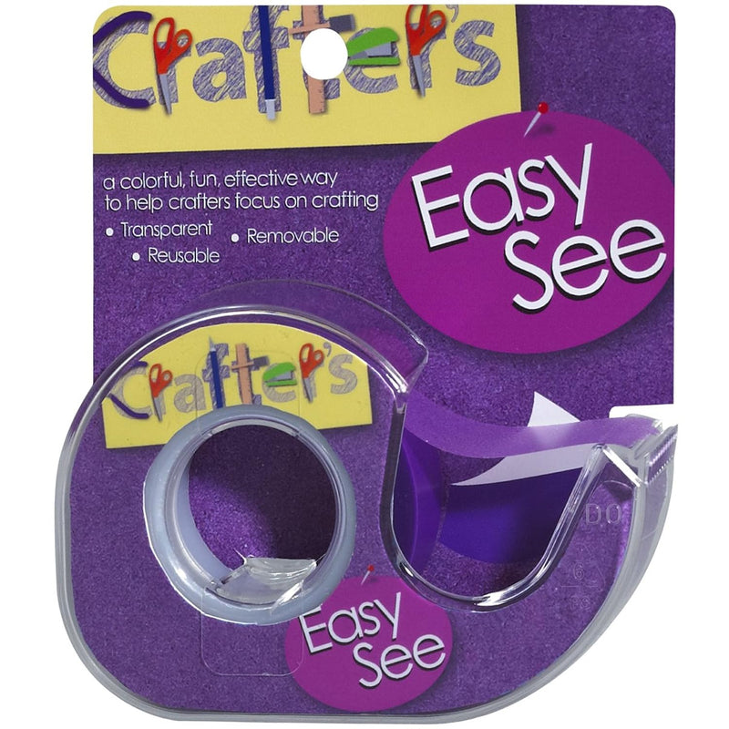 Crafter'S Easy See Removable Craft Tape, 0.5-Inch X 720-Inch, Purple