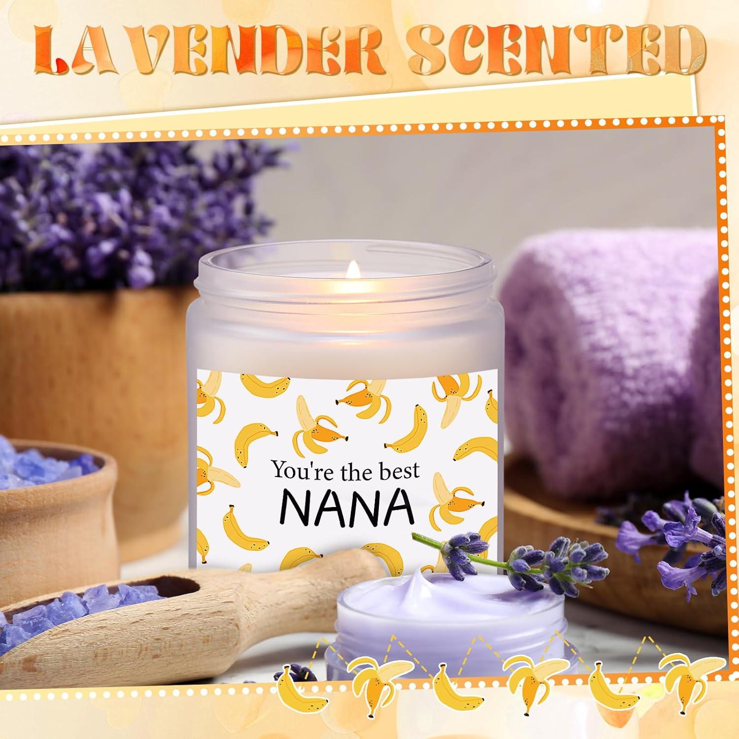 Nana Banana 7Oz Candle - Funny Nana Birthday & Christmas Party Gift