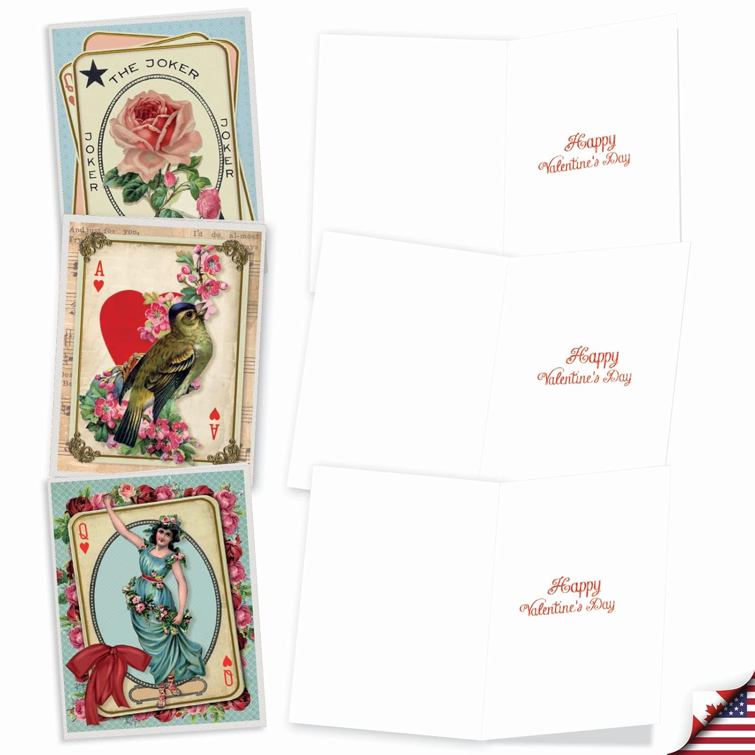 - 10 Boxed Valentine Note Cards With Envelopes - Loving, Heartfelt Assorted Greeting Cards For Valentine'S Day (4 X 5.12 Inch) - All Decked Out M2381Vdg-B1X10