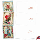 - 10 Boxed Valentine Note Cards With Envelopes - Loving, Heartfelt Assorted Greeting Cards For Valentine'S Day (4 X 5.12 Inch) - All Decked Out M2381Vdg-B1X10