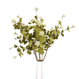 Artificial Leaf Stem Flower Little Lotus Branches Fake 6Pcs 24" Plastic Plants For Vase Stuffing Flower Arrangement Garland Wedding Bouquets Home Centerpieces Decorations (Olive Green)