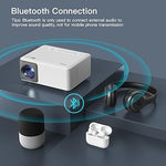 Mini Projector, 1080P, WiFi/Bluetooth, Stand, iOS/Android/TV Stick/PS5