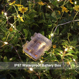 4 Pack Battery Operated Fairy Lights 16.4FT 50 LED Warm White Copper Wire String Lights with Remote Timer Waterproof for Bedroom Wedding Decor