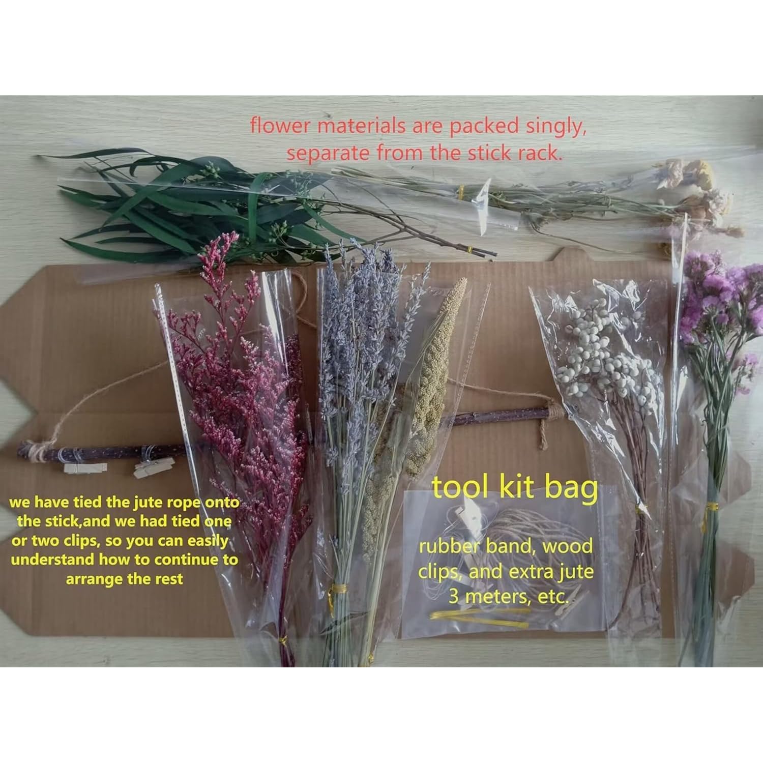 Dried Flower Rack Dried Flower Wall Hanging Farmhouse Wall Decor Dried Herb Rack - Lavender