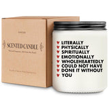Thank You Gifts For Women, Men - Thank You Candle, Lavender Scented Candle Birthday Valentines Day Gifts For Friend Women Coworkers Teachers Nurses Boss Employees, Appreciation Gift
