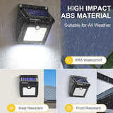 4 Pack 28 LED Solar Motion Sensor Lights IP65 Waterproof Wireless Outdoor Security Lights