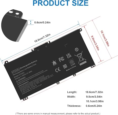 HT03XL L11119-855 Replacement Battery for HP Pavilion 14 and 15 Series