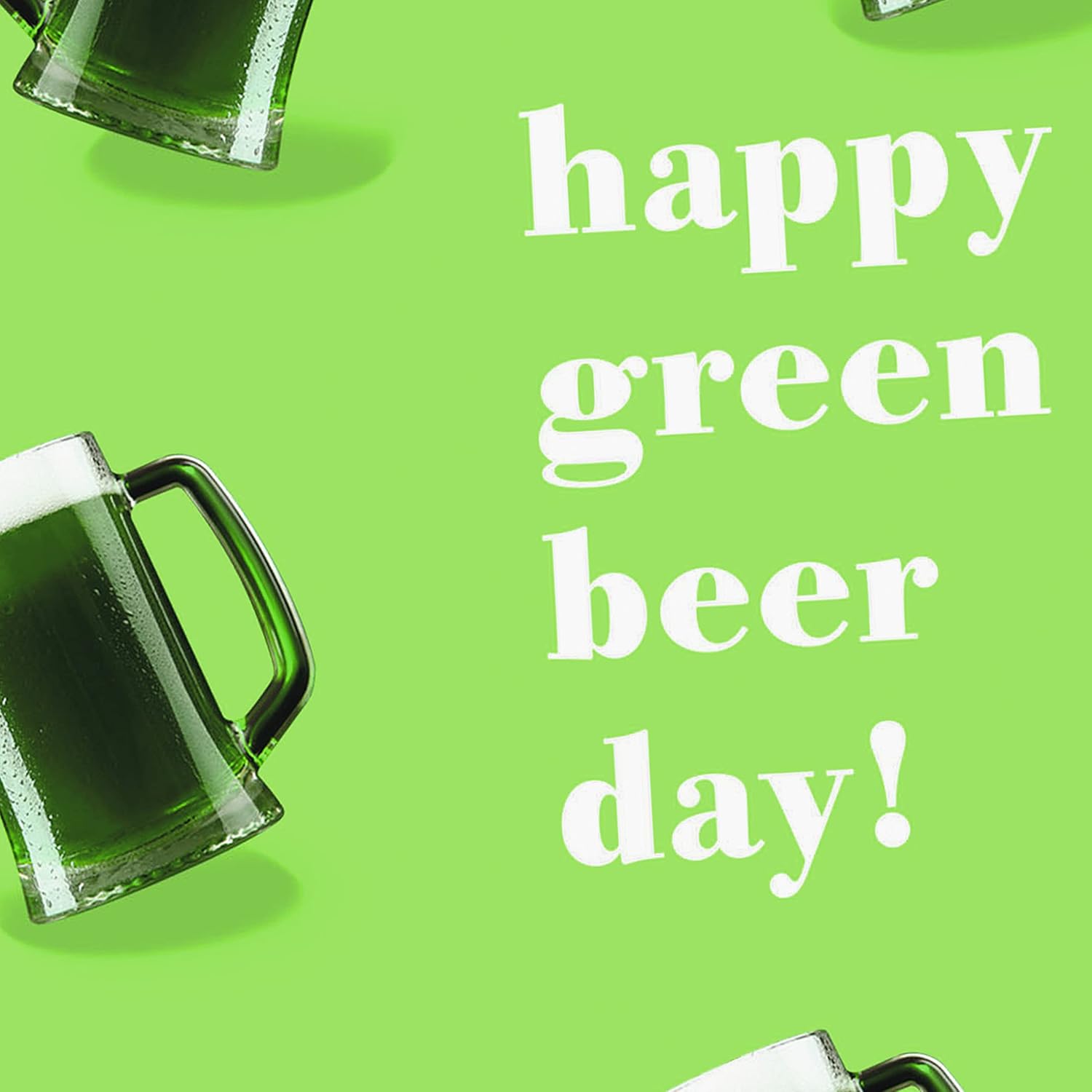 Hallmark Shoebox Pack of Funny St. Patricks Day Cards, Green Beer (6 Cards and Envelopes)