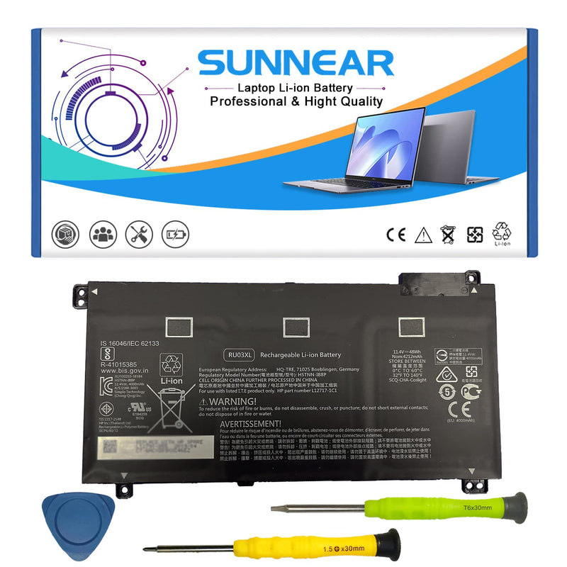 Ru03Xl Laptop Battery Compatible With Hp Probook X360 11 G3 G4 G5 G6 440 G1 Se