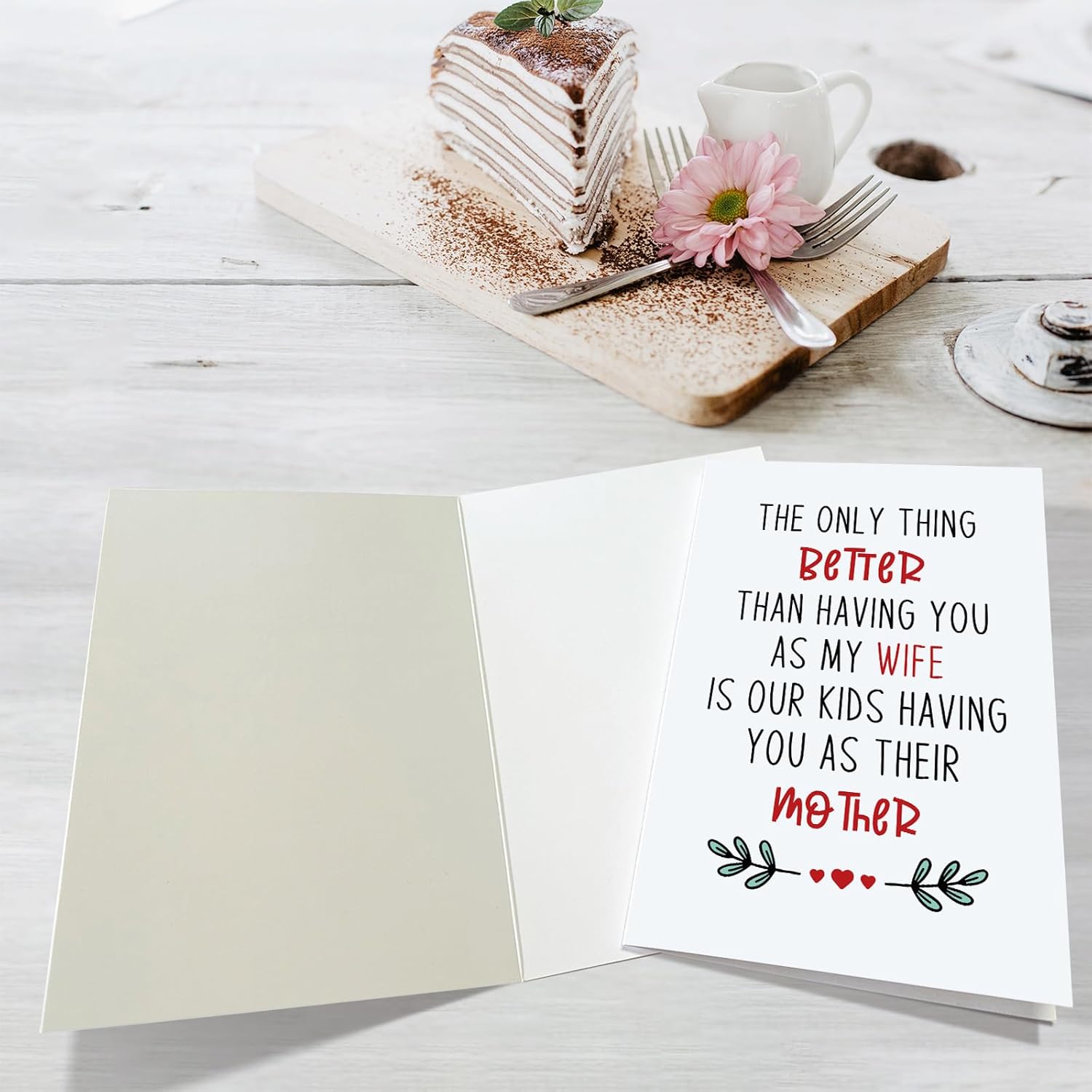 Romantic Mother'S Day Card For Wife, Sweet Mothers Day Card From Husband, Wife Birthday Card, The Only Thing Better Than Having You As My Wife...