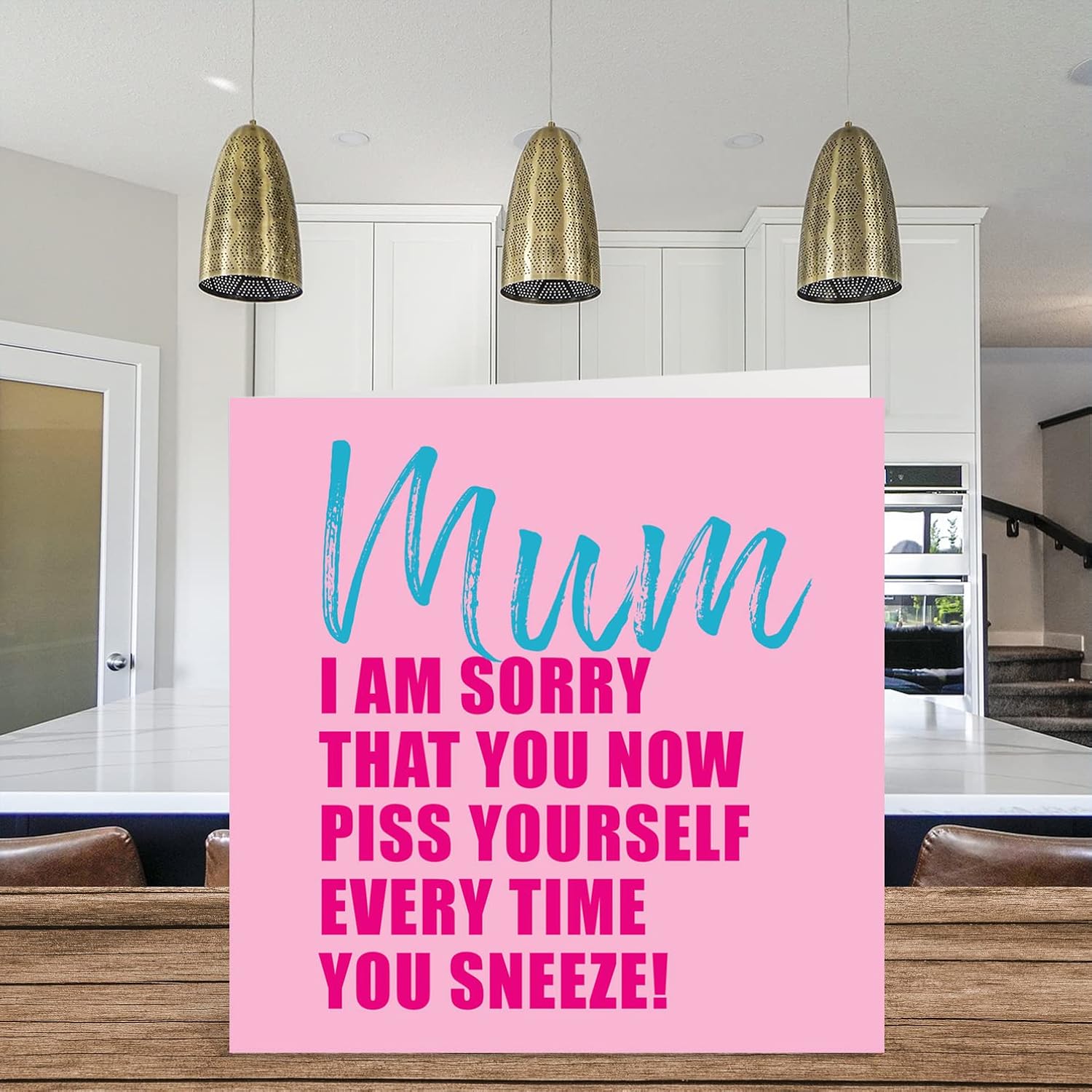 Funny Birthday Card For Mum - I Am Sorry - Rude Mothers Day Card For Mum Birthday Cards Gifts, 5.7 X 5.7 Inch Joke Humor Mother'S Day Greeting Cards For Mama Mam Mom Mummy Mammy Mommy