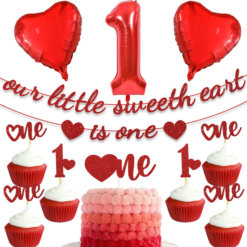 Our Little Sweetheart 1St Birthday Party Banner Decoration Valentines