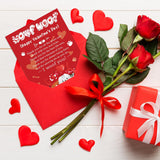 Cute Valentines Day Card To Dog Mom Dad, Funny Puppy Valentine'S Day Gift Ldeas, Happy Vday Greeting Card From Dog