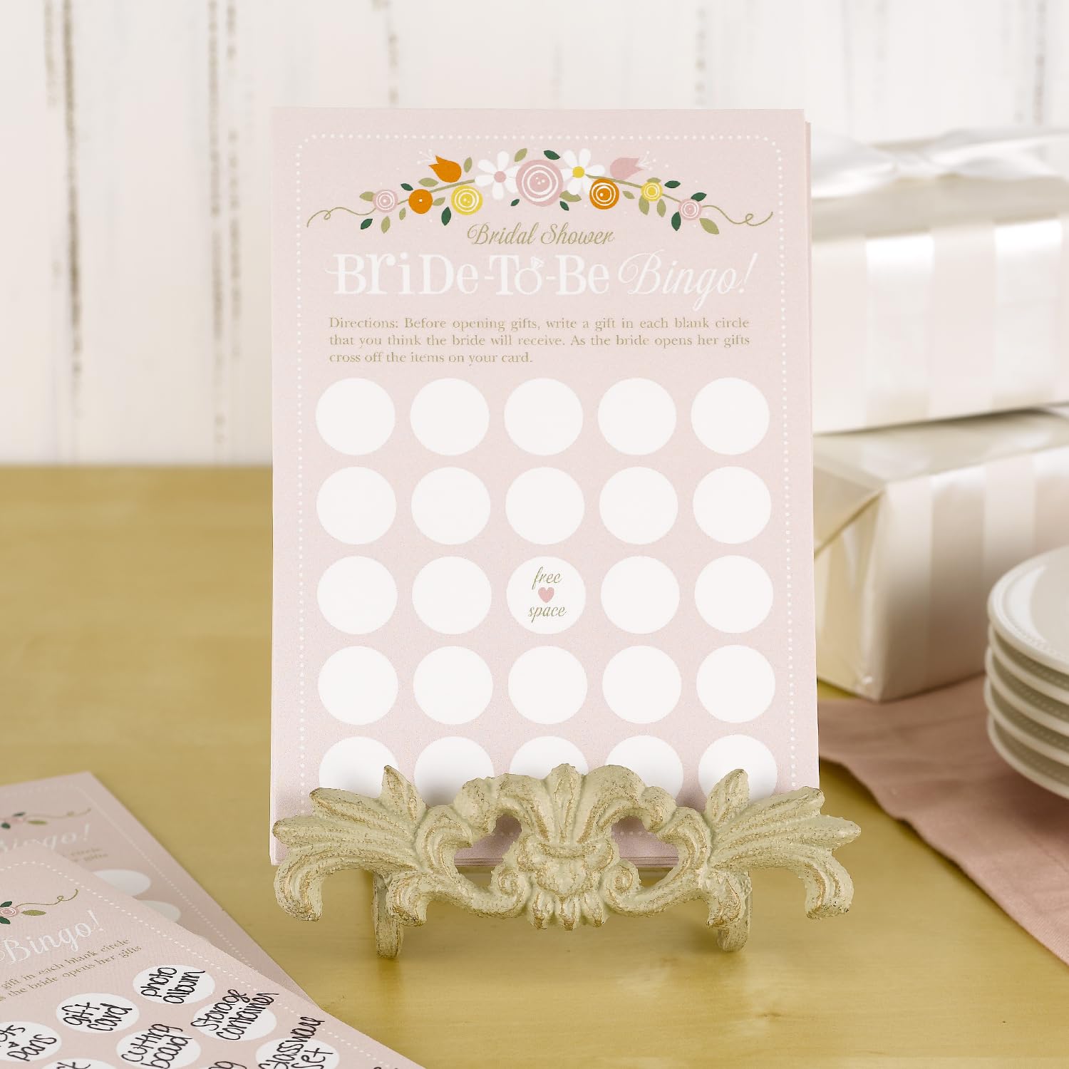 Hortense B. Hewitt 25-Count Bridal Shower Game Cards, Bride to Be Bingo