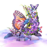 Butterfly Birthday Card, Mothers Day Pop Up Card For Mom, Wife, Grandma, Pop Up Birthday Cards For Women, Purple Butterfly, 3D Greeting Cards For All Occasion - Get Well, Thank You