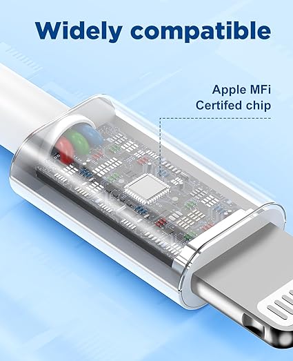 15FT MFi Certified Lightning Cable 2.4A Fast Charging Cord for iPhone 14 13 12 11 X XR XS