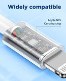 15FT MFi Certified Lightning Cable 2.4A Fast Charging Cord for iPhone 14 13 12 11 X XR XS