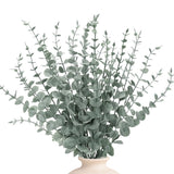 24Pcs Artificial Eucalyptus Stems, Fake Greenery Leaves For Floral Arrangements, Home Office, Wedding Centerpiece, Christmas Party Decor