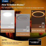 6 Pack 6 Inch LED Recessed Lights with Night Light 5CCT Dimmable Canless Downlights