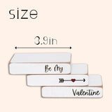 Valentine Wood Book Stack - Be My Valentine Book Bundle, Tiered Tray Decor,Valentine Decor, Farm Book Stack, Handmade Decor