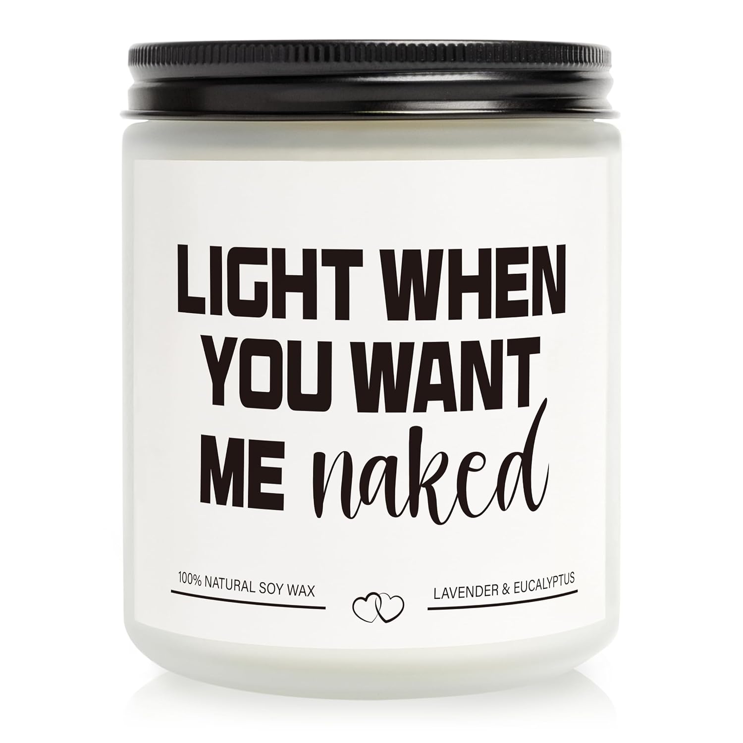 Valentines Gifts For Boyfriend Husband Him Men Couples Anniversary- Funny Valentines Day Presents For Men Husband Couple - Handmade Lavender Scented Candle (7Oz)