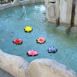 Artificial Floating Water Lily Lotus Flower Pond Decor 3.94 Inch Simulated Lotus For Garden Home Patio Water Feature Decoration
