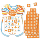Big Dot of Happiness Here Comes The Son Baby Shower Bingo, Picture Game Cards and Markers, Boy Boho Party Supplies - Set of 18