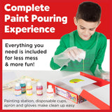 Faber-Castell Do Art Paint Pour Studio - No Mix Acrylic Paint Pouring Set for Kids - Makes 6 Fluid Art Projects, Multi (FC14342)