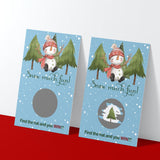 Festive Snowman Scratch-Off Cards: Holiday Party Game For Adults, Family Fun & Group Favors (30 Pack)