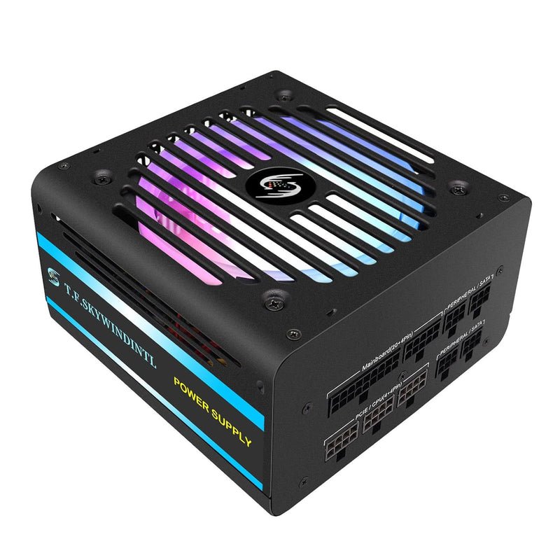 700W Power Supply Rgb Fully Modular Atx Gaming Psu Full Voltage 90-265V Active