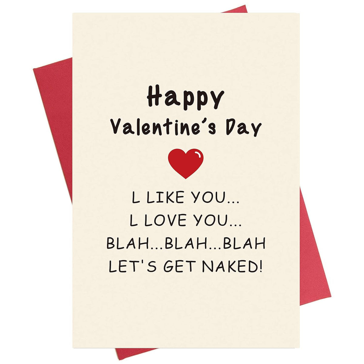 Naughty Valentines Day Card, Funny Valentine'S Day Card, Cheeky Vday Card For Him Her