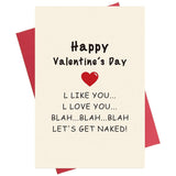 Naughty Valentines Day Card, Funny Valentine'S Day Card, Cheeky Vday Card For Him Her