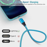 5 Pack 10FT Apple MFi Certified USB A to Lightning Cable Fast Charging Nylon Braided Cord for iPhone iPad