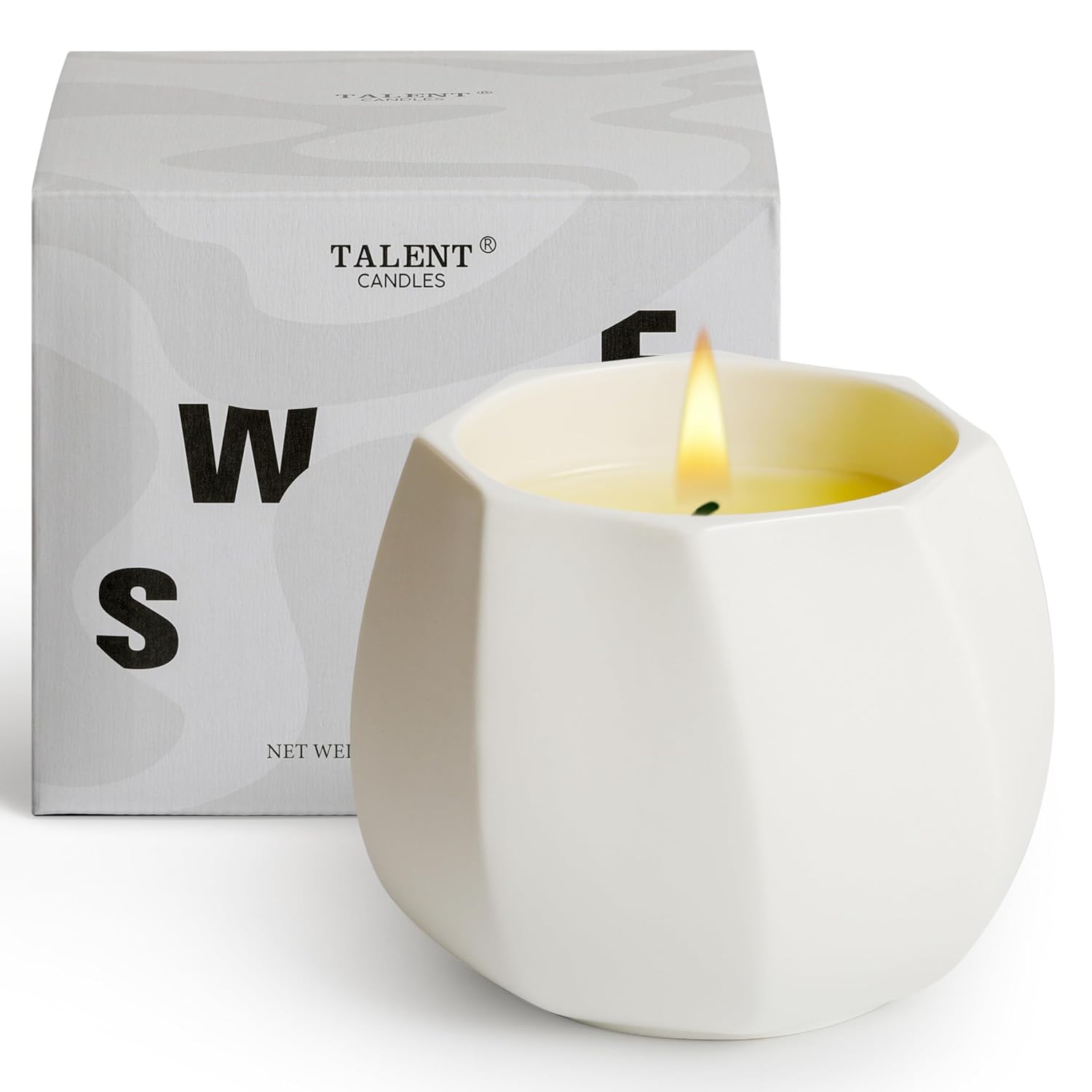 Scented Candle For Home Scented, Luxury Ceramic Candle Jar For Women & Men, Natural Soy Candle For Home Décor, Coconut & Tuberose Blossom