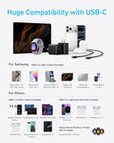 2 Pack 45W USB C Fast Charger Block with 5FT USB C Cable for iPhone 17 16 iPad Samsung Galaxy S24