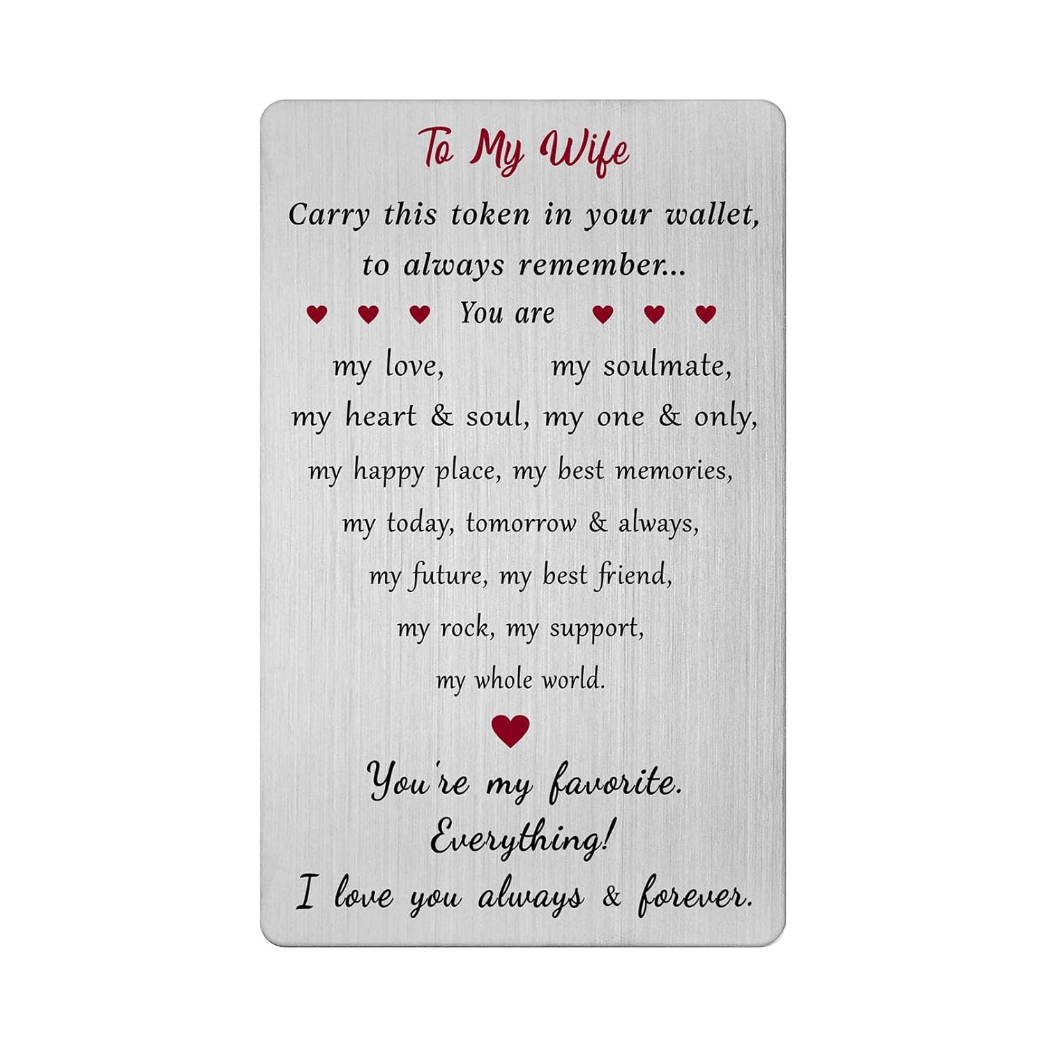 Wife Valentines Day Gifts - Wife Valentines Day Card, Valetine 'S Day Gifts For Her, You Are My Everything