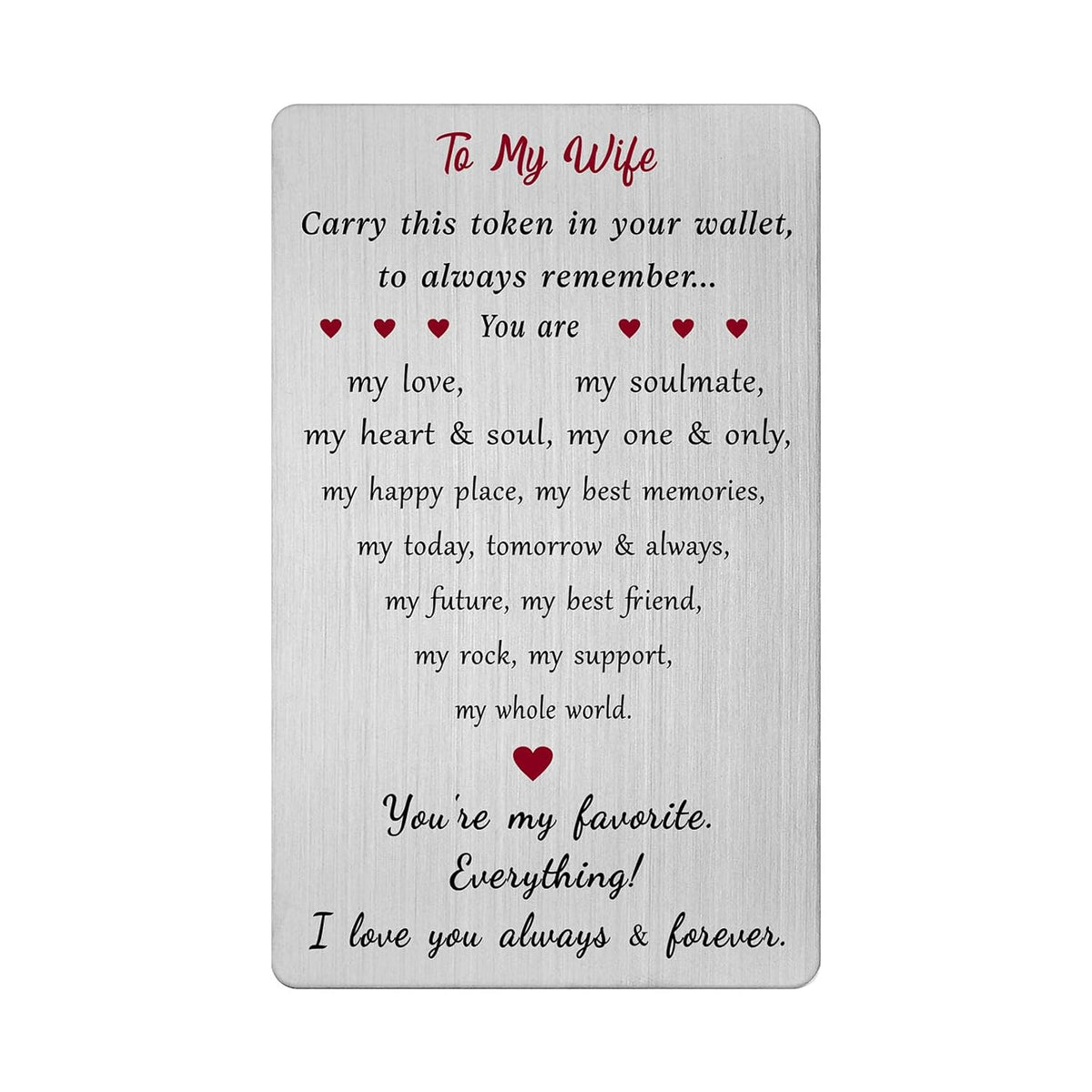Wife Valentines Day Gifts - Wife Valentines Day Card, Valetine 'S Day Gifts For Her, You Are My Everything