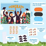 Graduation Party Game Pin The Graduation Cap Game Pin The Certificate On Grads Party Favors With 39 X 28 Inch Poster Make A Sticker Mix And Match For Grad Supplies