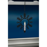Xodus Innovations CW1510A 4 Battery Powered Metal Snowflake Window Wreaths with Hot Spot Flameless Candle Light and Automatic Timer