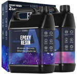 Crystal Clear Epoxy Resin Kit - No Yellowing, No Bubble Art Resin For Crafts, Jewelry, Wood & Molds (2 Gallon)