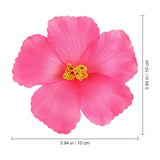 10 Pcs Pink Hibiscus Flowers - Beautiful Artificial Hibiscus Flowers - Tropical- Artificial For Hawaiian Luau Tabletop Decoration Party Favors Supplies Diy Decor