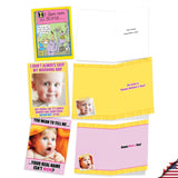 10 Assorted Box Set Humorous Mother'S Day Greeting Cards W/ 5 X 7 Inch Envelopes For Women (10 Designs, 1 Each) Hey Baby Ac10891Mdg-B1X10